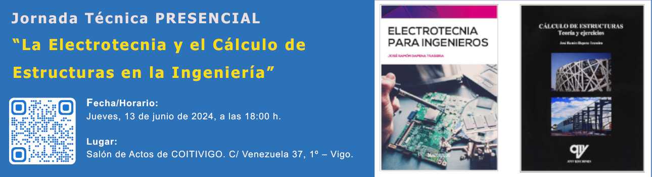 Cabecera Jornada Técnica Presencial Electrotecnia y Cálculo Estructuras 2024 06 13 1290 350